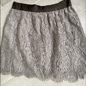 Lace mini skirt